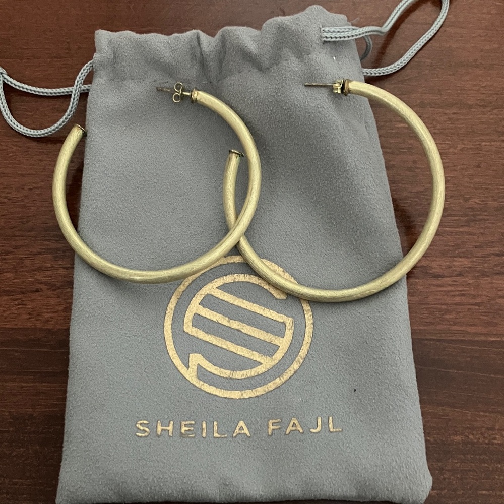 Sheila Fajl Gold Hoop Earrings